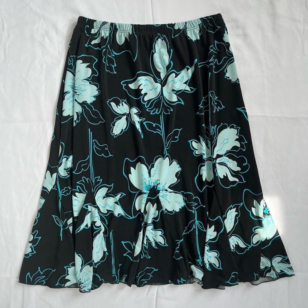 vintage floral midi skirt